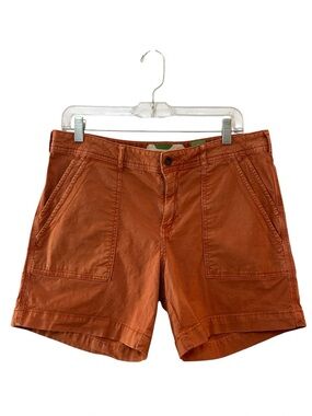 Anthropologie The Wanderer Canvas Utility Shorts Size 29 Terracotta Earthy